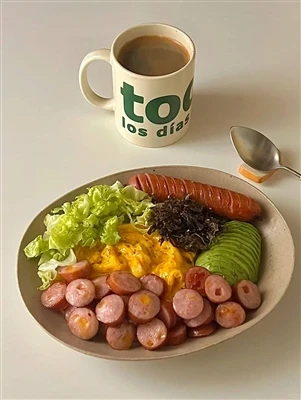 Sýrová klobása & avokádový brunch Bowl 🧀🌭🥑|Konečný líný den svátek